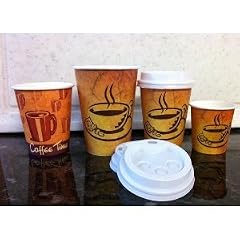 100 Pappbecher Coffee to go 0,2 L Becher mit Deckel