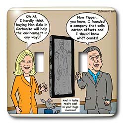 Rich Diesslins Funny General - Editorial Cartoons - Al Gore Carbon Offsets for Han Solo in... by 3D Rose