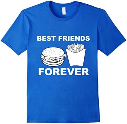Men's Funny Food Shirt | Burger Shirt | Hamburger T Shirt | BFF  Medium Royal Blue