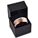 Tungsten Wedding Band Ring 8mm for Men Women Comfort Fit 18K Rose Gold Plated Beveled Edge Brushed Polished Lifetime Guarantee