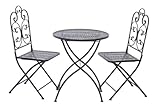 Elegant Metal Decorative Patio Bistro Set - Set of Three