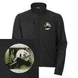 Artsmith, Inc. Men’s Embroidered Jacket Panda Bear Eating