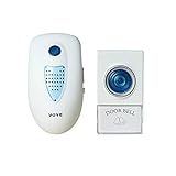 1PCSワイヤレスチャイムドアベルドアベル家庭用ACリモートコントロールドアベルワイヤLESリモコンのLED