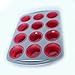 Silicone Muffin Pan. 12 cup, Flexibility and Stability, with Hybrid Nonstick Silicone and Carbon Steel Frame