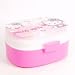 Hello Kitty 2-Tier Bento Lunch Box Spoon Fork Pink