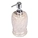 Creative Home Natural Champagne Marble Liquid Soap Lotion Dispenser with Stainless Steel Pump for Bathroom Countertop Organize Kitchen Sink Hand Soap Dispenser, 3.3