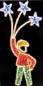 XXXL Christmas Outdoor Rope Light, Star, 140*250 cm, made of miniature rope light & light string, foldable version, Static Effect