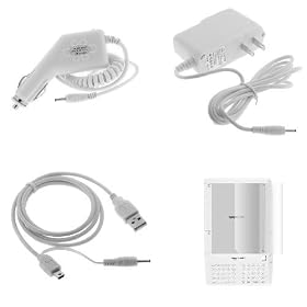 41M4pQJ9wbL. SL500 AA280  Rapid Car Charger + Home Travel Charger + USB Data Cable + Durable Clear Reusable LCD Screen Protector for Amazon Kindle 1 Wireless Reading Device