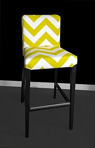 IKEA Henriksdal Bar stool Cover - Zippy Artist Green Chevron