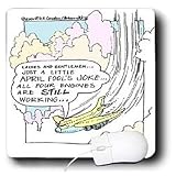 Londons Times Funny Science Cartoons - Aviation April Fools Jokes - Mouse Pads