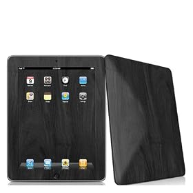 Franklin Covey Decal Skin for Apple iPad by Decal Girl - Black Woodgrain by 