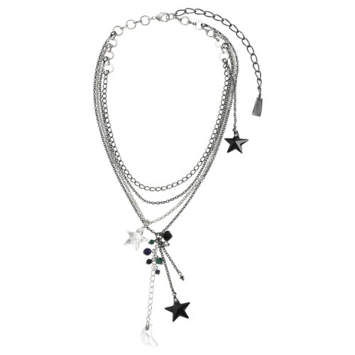 Starlight Light Necklace, jet/black-plated