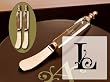 Glass Spreader Set of 2 Monogram L Glass Spreader Set of 2 Monogram L