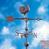 Whitehall Products Full-Bodied Rooster Weathervane 30 ft - Verdigris