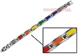 Stainless Steel Enamel Rainbow GLBT Gay Pride Bracelet