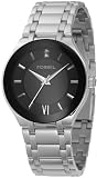 Fossil Mens Metal Dress Watch - Black Dial