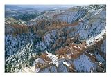 Aerial View of Bryce Canyon National Park in Winter Scenic Photographic Poster Print by Norbert Rosing, 16x12