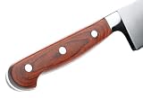 Pinzon 8-Piece Pakka Wood Knife Set With Glass Block