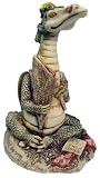 Butteryfly Catcher Dragon Figurine with Butterflies and Backpack By E. Vincent - 3.75 X 2.25 Inches