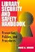 Book Library Security and Safety Handbook: Prevention, Policies and Procedures