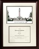 LSU Tigers Louisiana State Mahogany Diploma Frame & Lithograph
