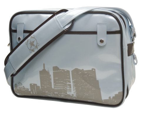 41M58pblBfL. SL500  Cevan Metro Cityscape Diaper Bag Sky Blue Pearl Patent Finish