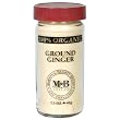 Morton & Bassett Organic Ground Ginger, 2.3-Ounce Jars (Pack of 3)