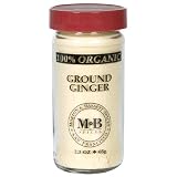 Morton & Bassett Organic Ground Ginger, 2.3-Ounce Jars (Pack of 3)