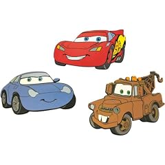 Decofun 23663 Wanddekoration Cars, 3 St�ck