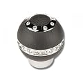 FK Automotive FKSK010029 FK Design Schaltknauf mit Kristallen und Leder-Absetzung, Oberfl�che chrom