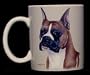 Boxer -- Art Print 12 Ounce Ceramic Dog Breed Coffee Mug Cup