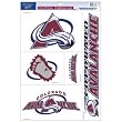 COLORADO AVALANCHE Removable & Reusable Team Logo STATIC WINDOW CLINGS (Set of 5)