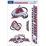 COLORADO AVALANCHE Removable & Reusable Team Logo STATIC WINDOW CLINGS (Set of 5)