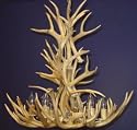 Antler Lighting - 6 Lite Tall Mule Deer Chandelier