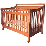 Amy 4 in 1 Crib in Pecan Finish By AFG Baby Furniture