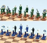 Air Force And Army Chess Set, King:3-1/4