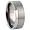 Titanium Ring w/ combination of matte and shiny polish - Comfort Fit - Width: 10mm - Size 9