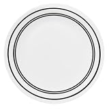 CorelleLivingware8-1/2-InchLuncheonPlate,ClassicCaf¿Black