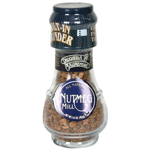 Drogheria & Alimentari All Natural Spice Grinder Nutmeg, 1.41 Ounce Jars (Pack of 3)