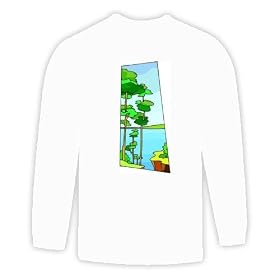 Long Sleeve T-shirt with rural, trees, panoramic