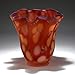 Bright Red Glass Vase