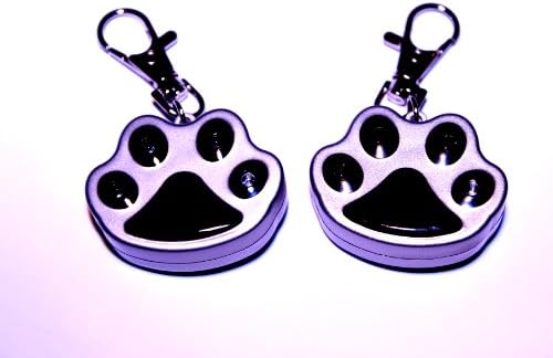 Paw Shaped Flashing Saftey Lights (2-pack) (Silver/Black)