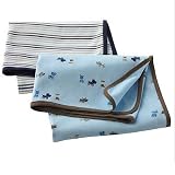 Carter's Stripe & Puppy Swaddle Blankets BLUE/MULTI