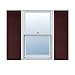 Ekena Millwork LL6C14X03400BD Custom Straight Top All Louver, Open LouverShutter (Per Pair)14 1/2"W x 34"HBordeaux