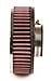 K&N RA-066V High Performance  Universal Clamp-on Chrome Air Filter