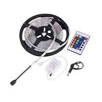 BestDealUSA 5M 3528 RGB Waterproof Flexible Strip 300 LED Light With IR Remote Controller