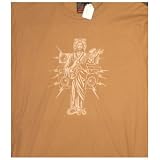 No Friends Jesus Rocks T-Shirt Color Brown Size Small
