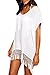 POSESHE Women's Swimwear Knitted Crochet Tunic Cover up/Beach Dress