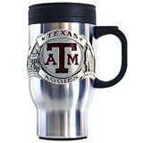 Texas A&M Aggies Stainless Steel & Pewter Travel Mug - B0000TMCLQ