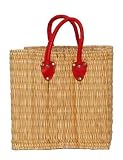 Moroccan Straw Summer Beach / Shopper / Tote Bag 13 X 12 X 12